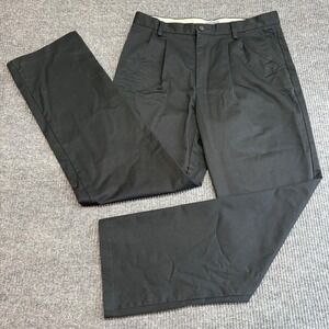 Dockers Wing & Anchor Men's Black Pants 34x34 Classic Fit Casual Dress Chino